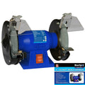 BlueSpot 150W Twin Bench Grinding Polisher Workshop Garage Stone Grinder 6"Opens