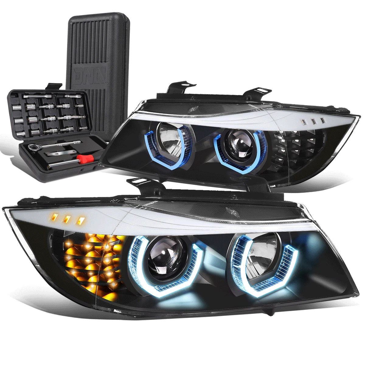 For 2006-2008 Bmw E90 3-series U-halo W/blue Led | Built Supply Co