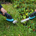 DURATECH 7.2V 2-in-1 Cordless Handheld Grass Trimmer &amp; Hedge Shear Hedge Trimmer