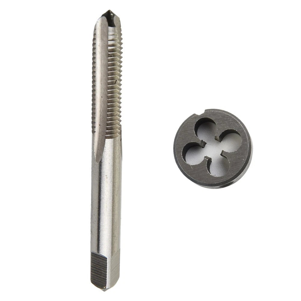Hss 73mm 1/4-24 Uns Tap Tapping & 1/4-24 Uns Die Right Hand Fo Cnc