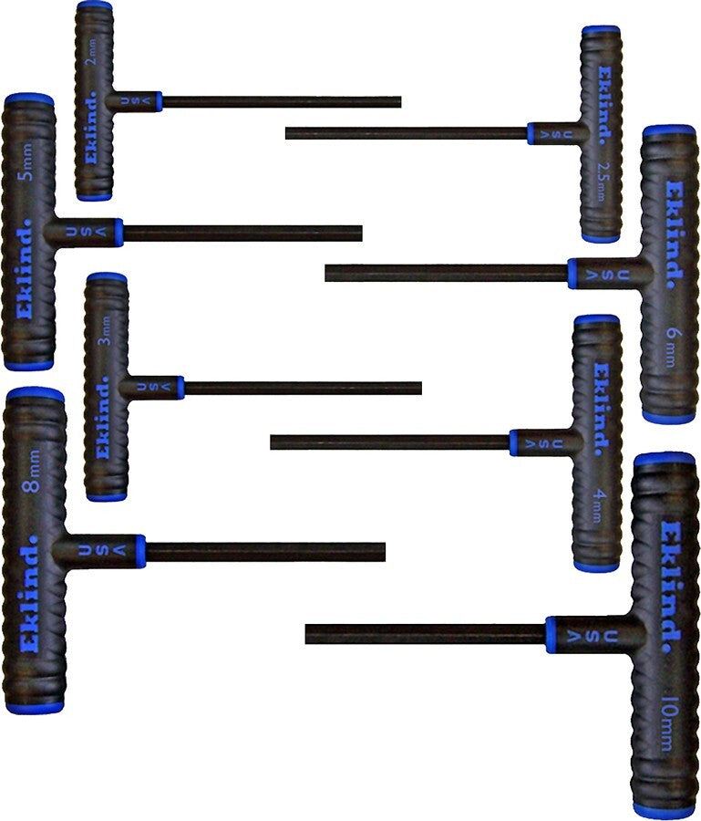 Eklind T Handle Hex Wrench Set 8pc Metric