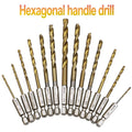 Hex Shank Drill Bit Set - 13 Different Sizes