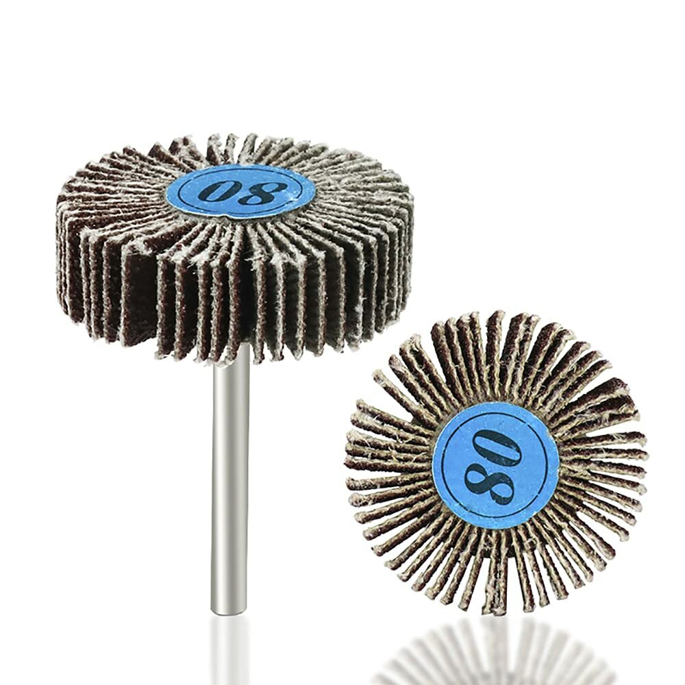 Flap Wheel Set for Dremel Rotary Tool - 1/8" Shank by Unbranded