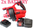 18V Rechargeable Cordless Drain Cleaner Snake Auger 25 Feet X 1/4" W/