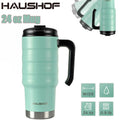 Haushof 24oz Stainless Steel Travel Mug Double Wall Vacuum Insulated