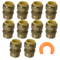 10 Pack XFITTING 3/4" Push Fit x 3/4" Female NPT Adapte