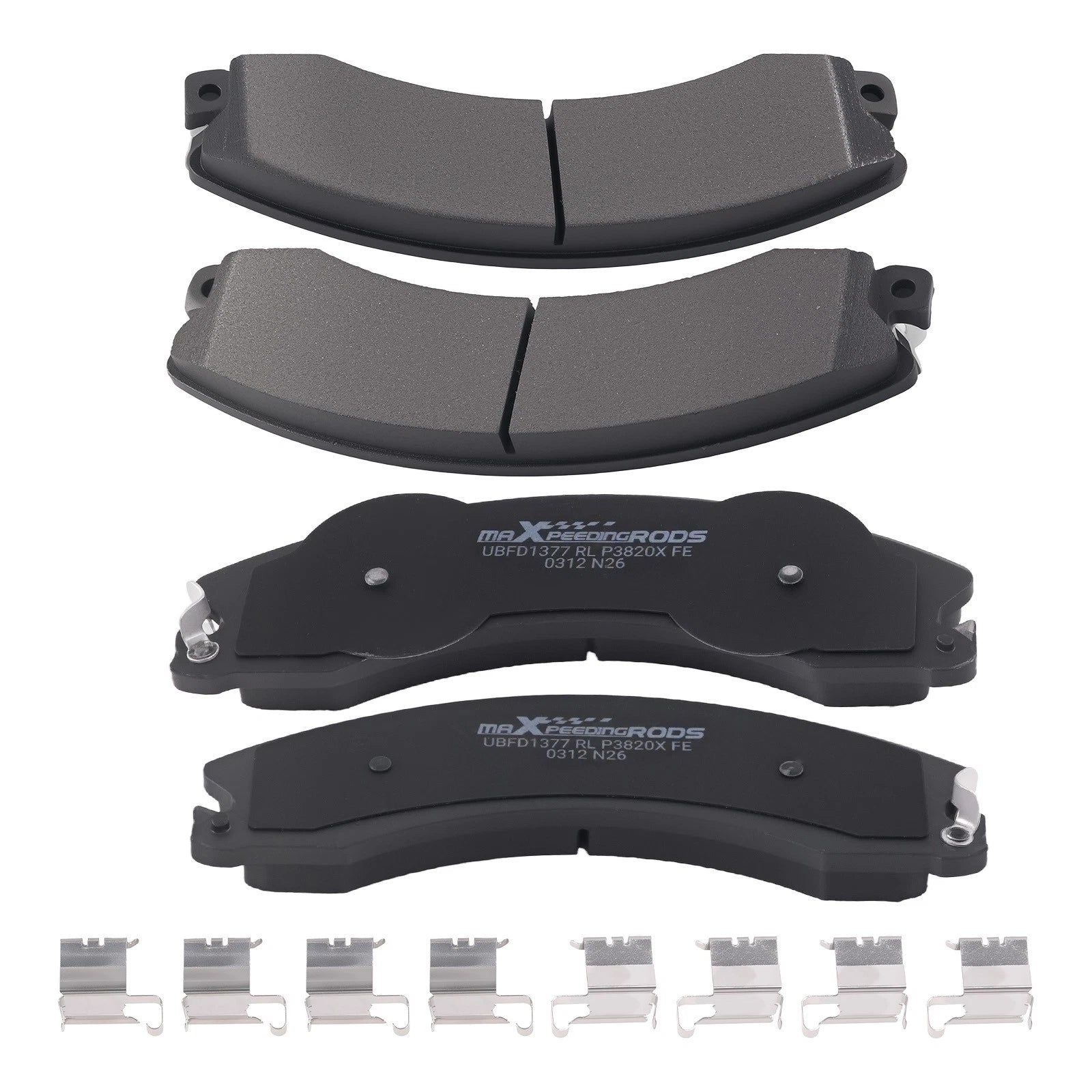 Front L&amp;R Disc Brake Pads Kit for Chevrolet Silverado 3500 2011-2018 w/Lubricant