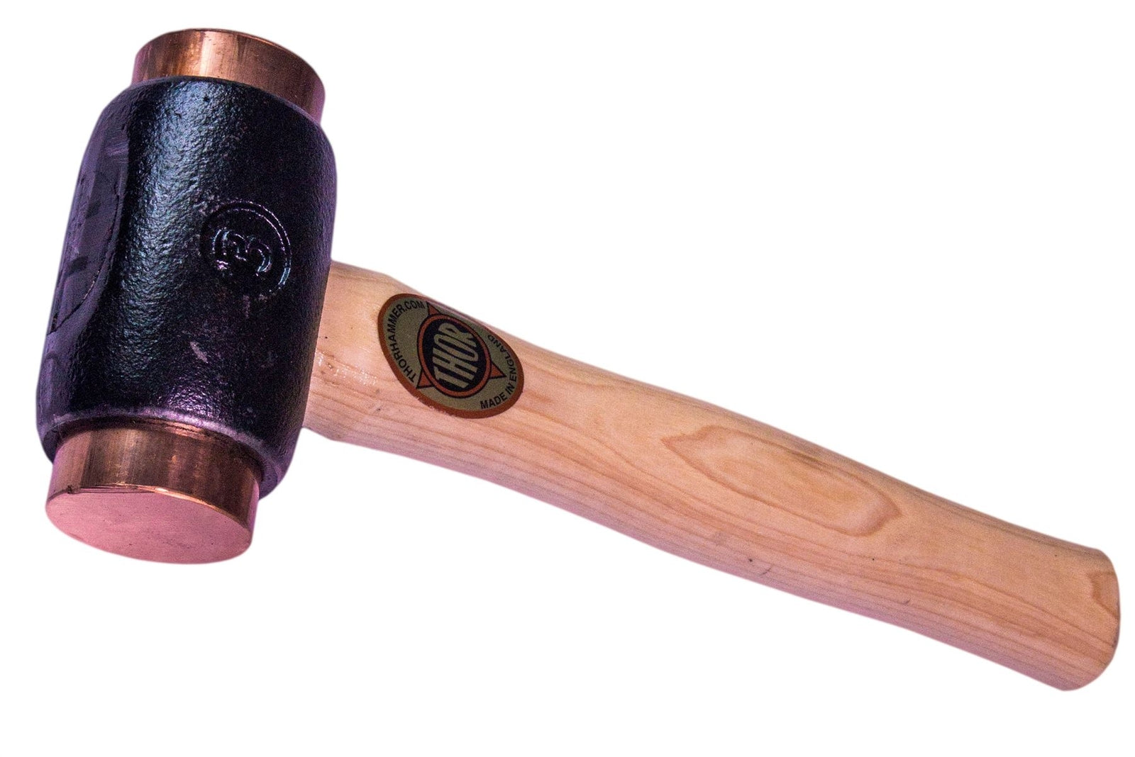 Thor 314 Hammer Copper Replaceable Two Faces Wood Handle Mallet 1.9Kg Size 3Open