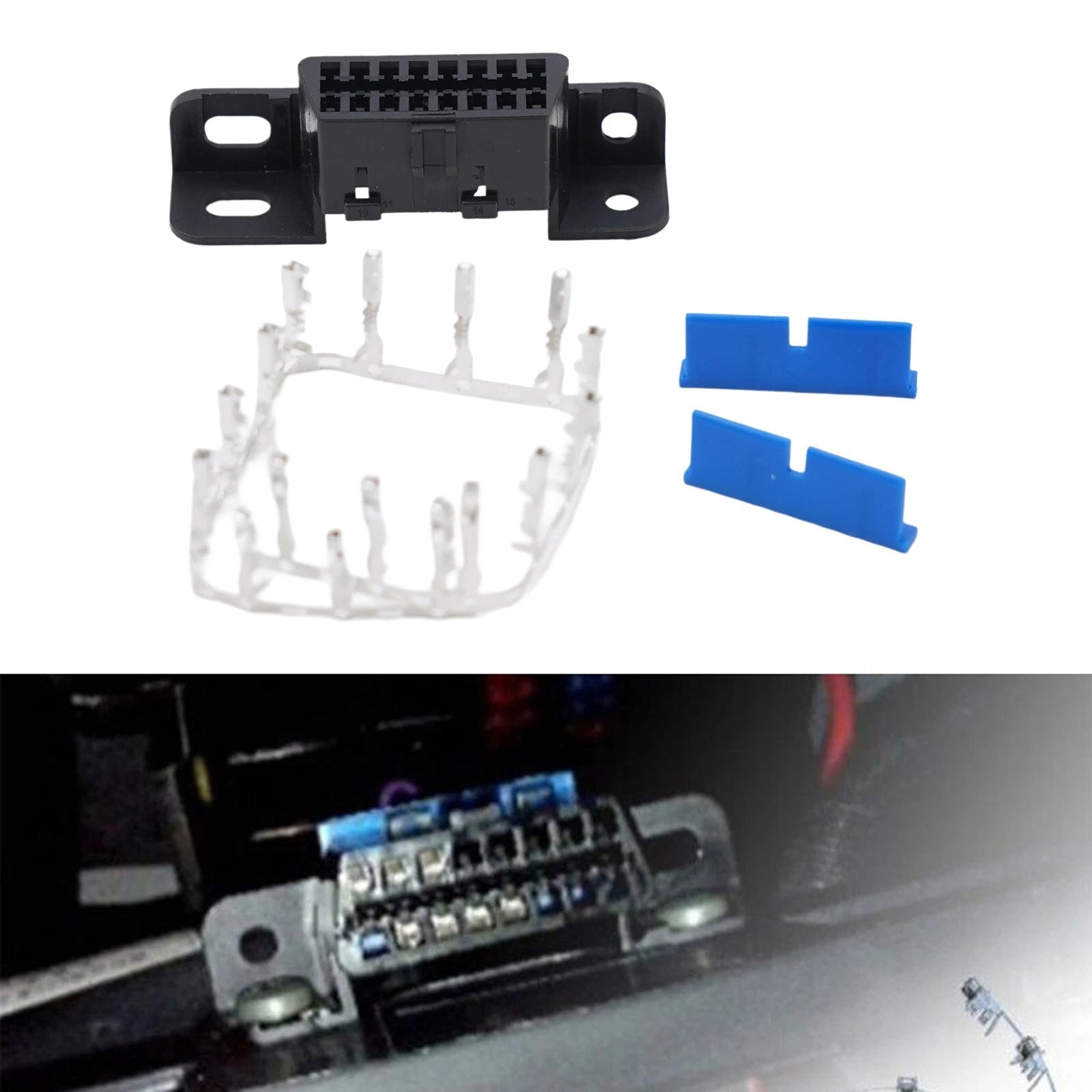 Female Connector Obd2 16 Pin 16 Pin Female Car Auto Connector Obdii