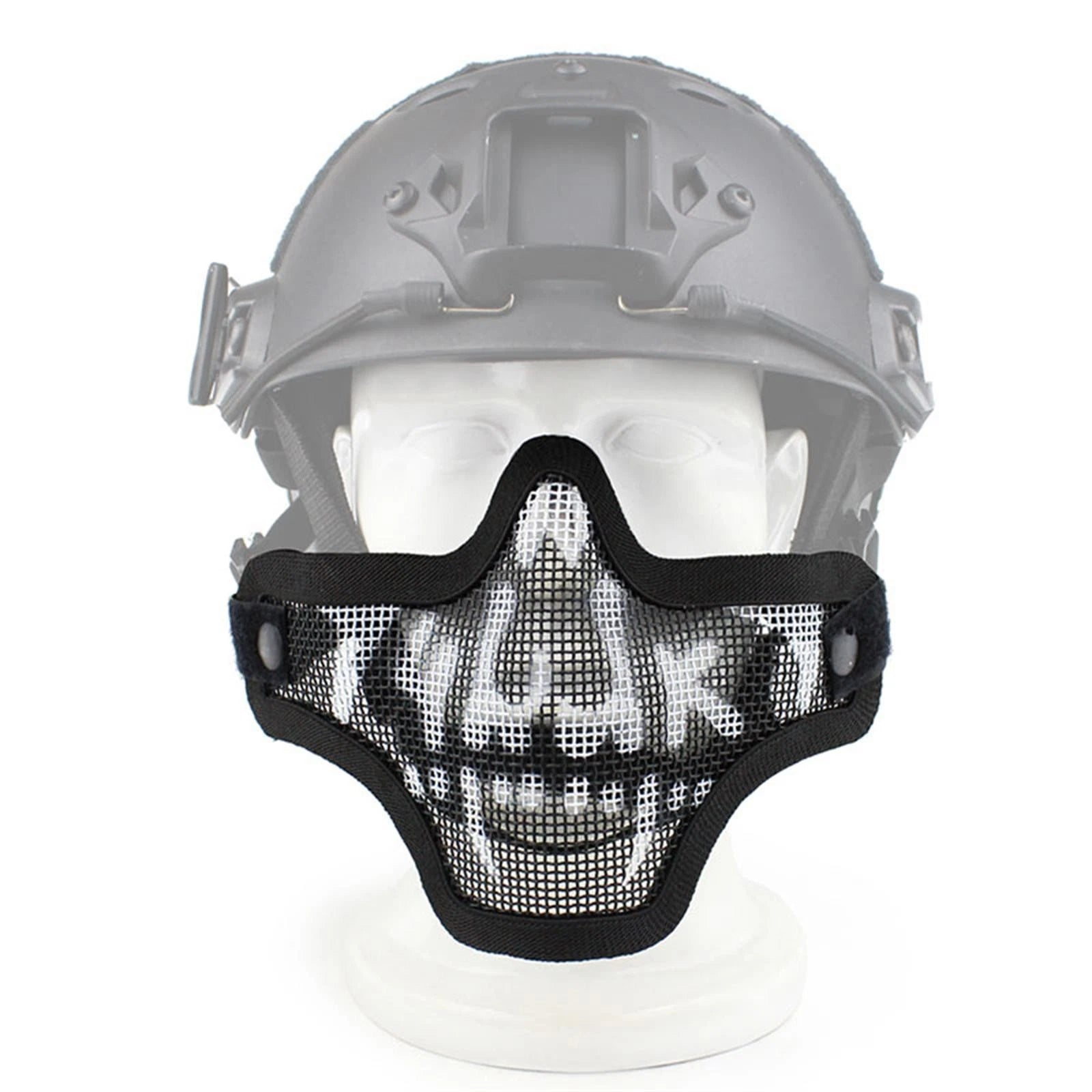 Half Face Skull Mask For Real Cs Field Protection Mask Halloween