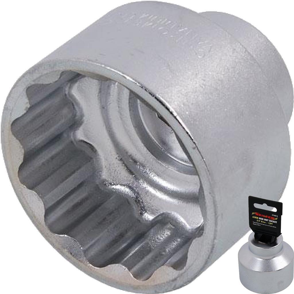 Neilsen 3/4" Drive Standard Metric Single Hub Nut Socket 65mm 12pt