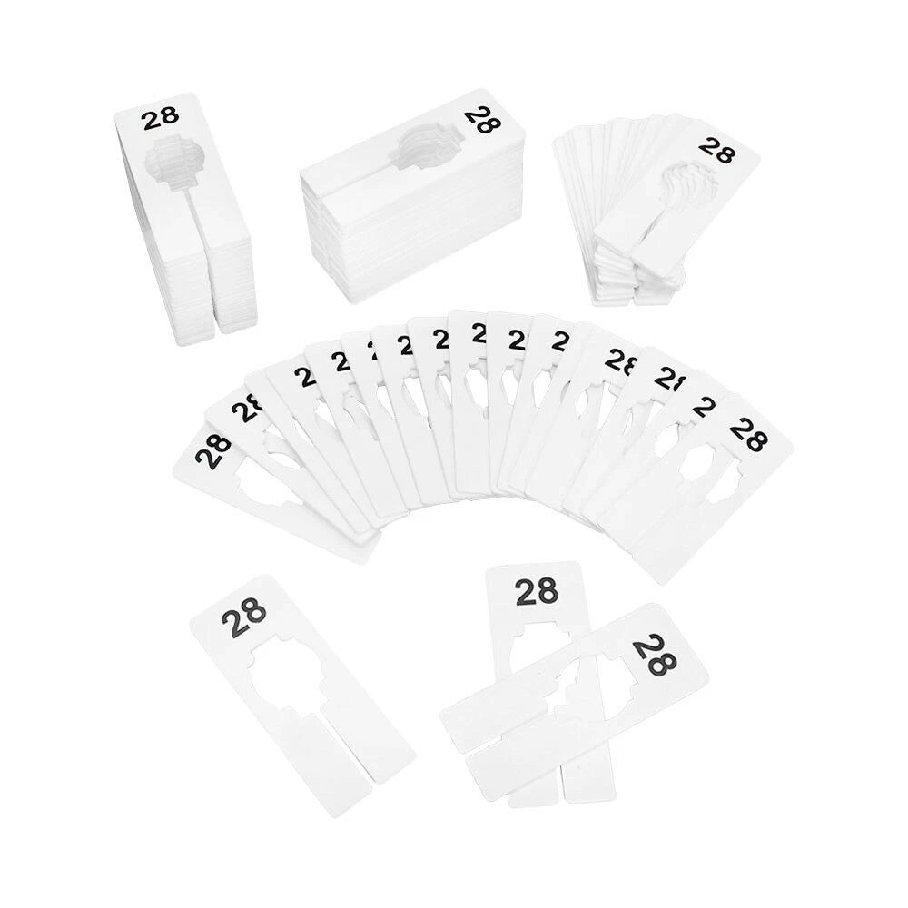 Hangers Retail Clothing 2" X 5" Rectangular Plastic Size 28 Dividers