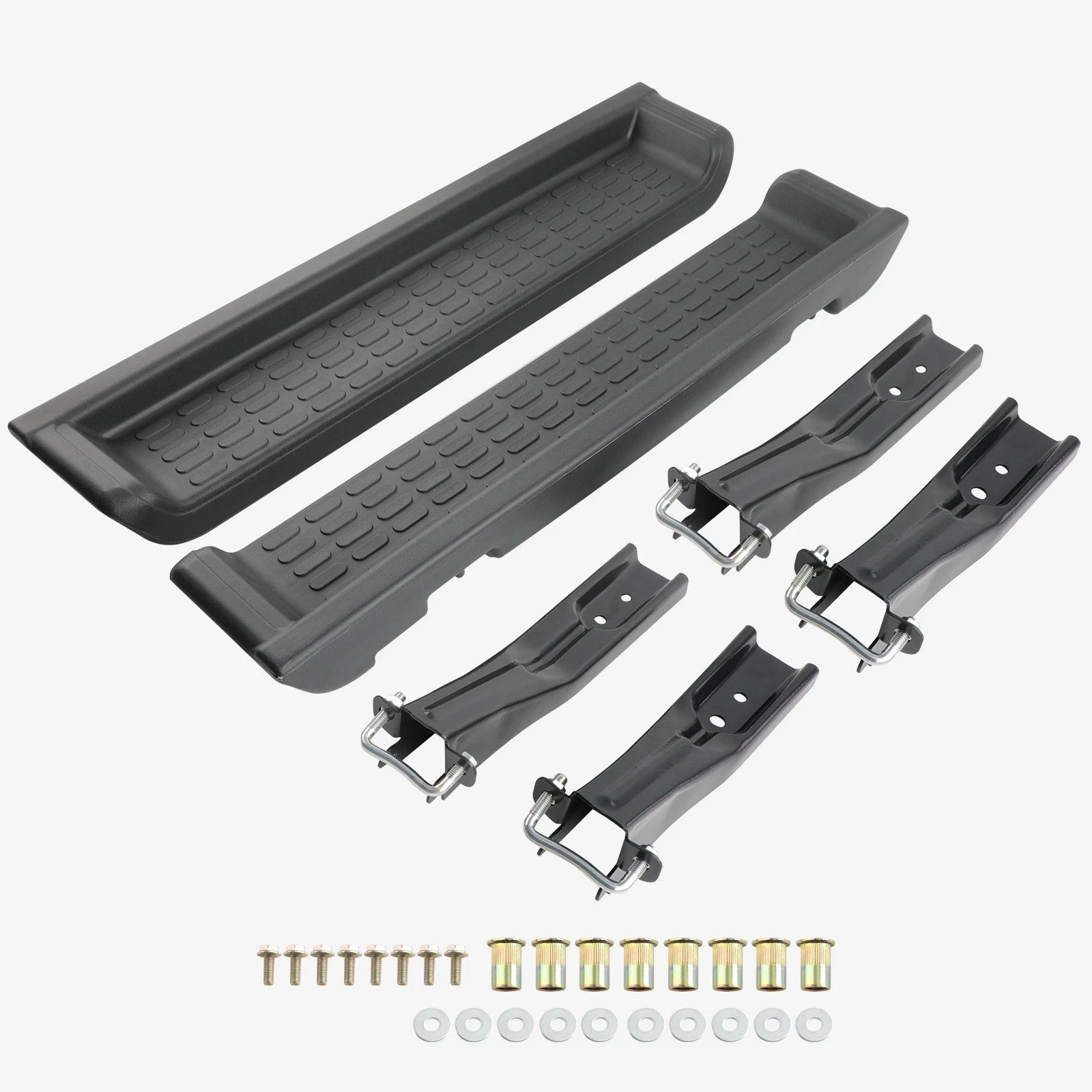 2 Pcs Side Step Nerf Bar Running Board Set for Jeep Wrangler TJ 2001-2006 PW4511