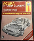 Haynes Acura Integra & Legend Repair Manual by Haynes