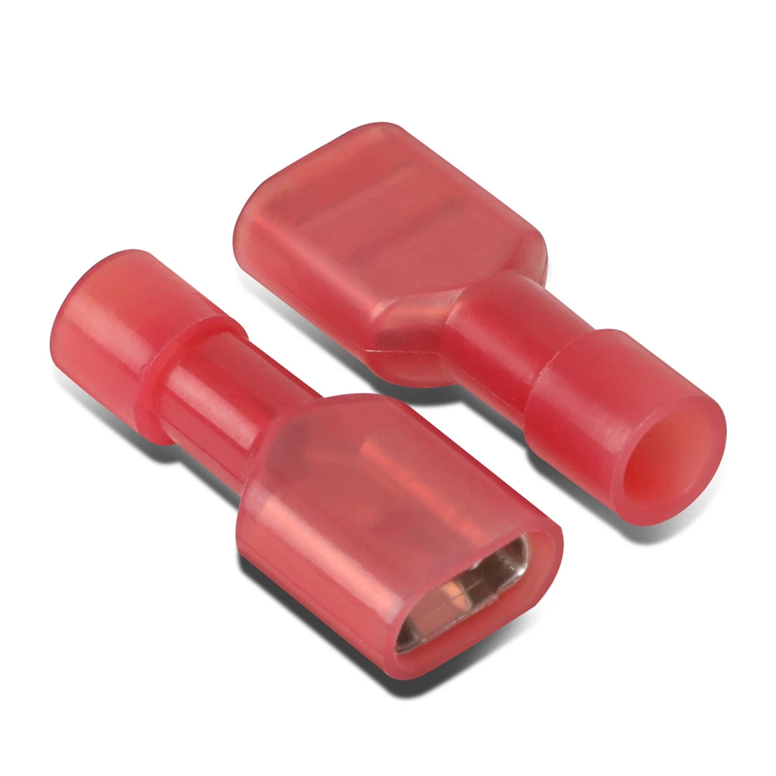Fit 16-22 Ga Awg 1/4" Red Female Opening Spade Quick Disconnect