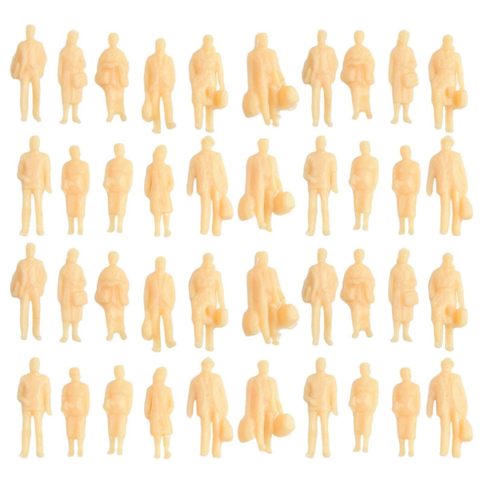 Model Figures 1:87 Unpainted H0 Figures Standing | Built Supply Co