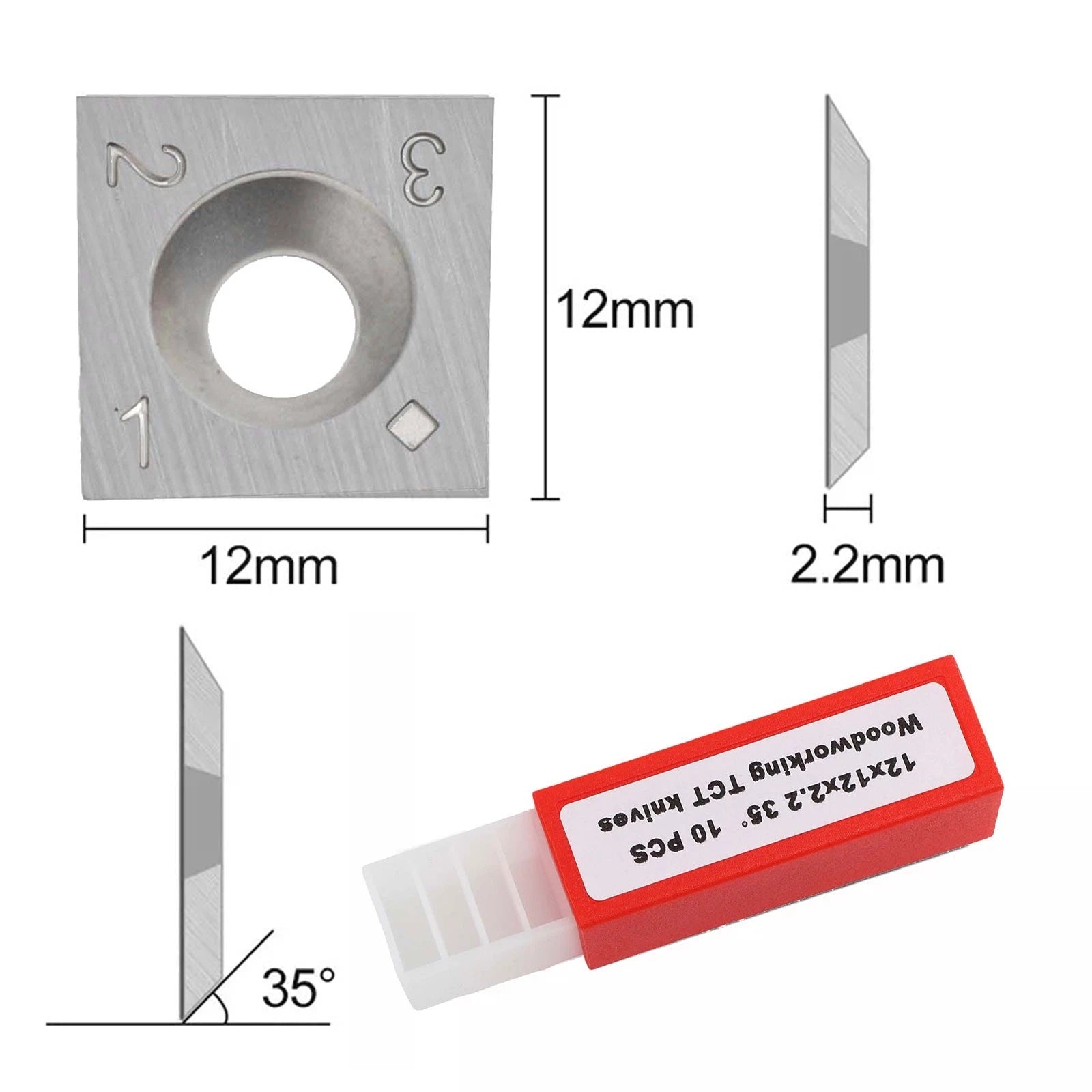 High Efficiency For Woodturning With Of 12mm Square Carbide Inserts