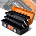 17" 3-tier Tray Multi-function Foldable Tool Box Workshop Garage