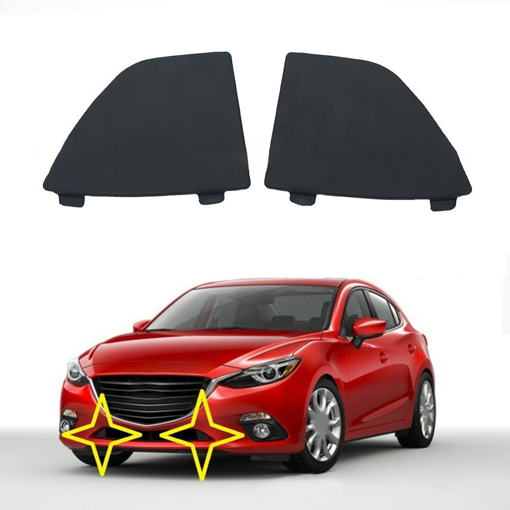 2pcs Tow Hook Cover ABS Black Front Bumper Lower Grille Tow Hook CoverOpens in a