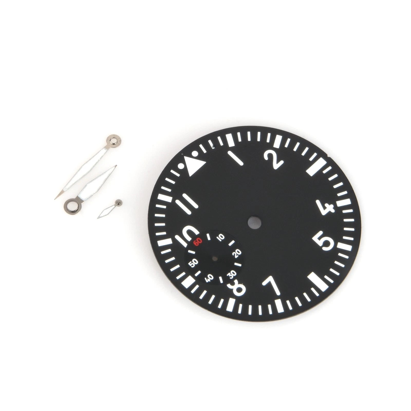 38.9mm Black Watch Dial + Hands Fit Eta 6497 Watch Movement Green