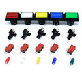 30*50mm Arcade Square Rectangle Buttons Led Push Illumilated With