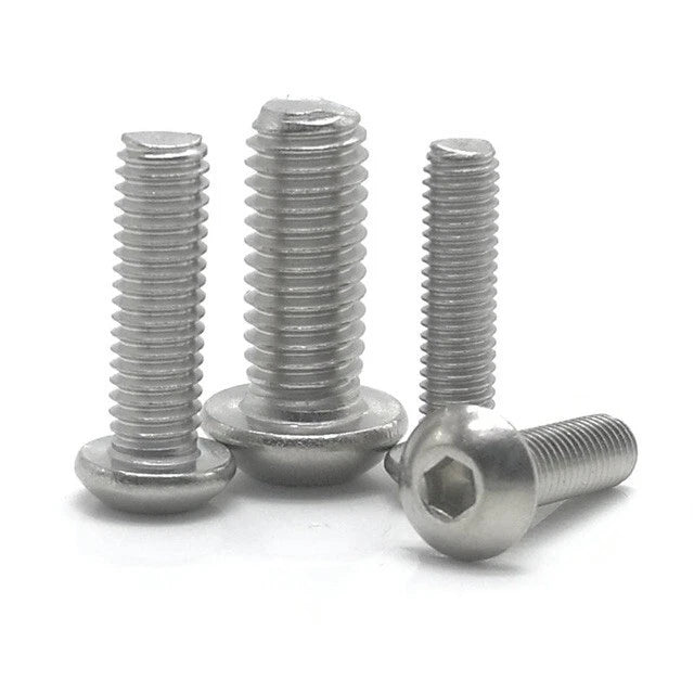M3 BHCS Button Head Cap Screw Allen Bolts Stainless Steel DIN 912 10pcs
