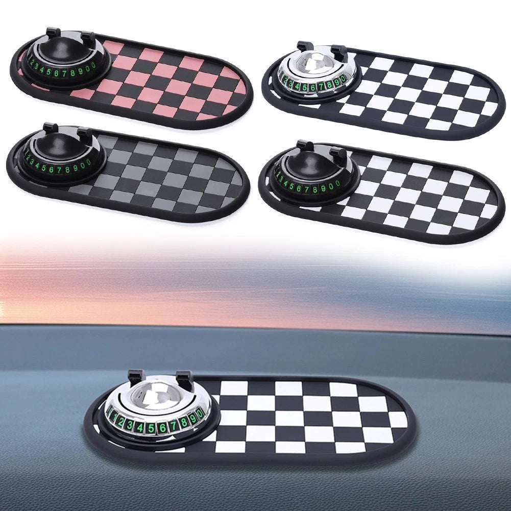 Car Dashboard Mat With 360 Degree Rotation Phone Holder And Anti Slip