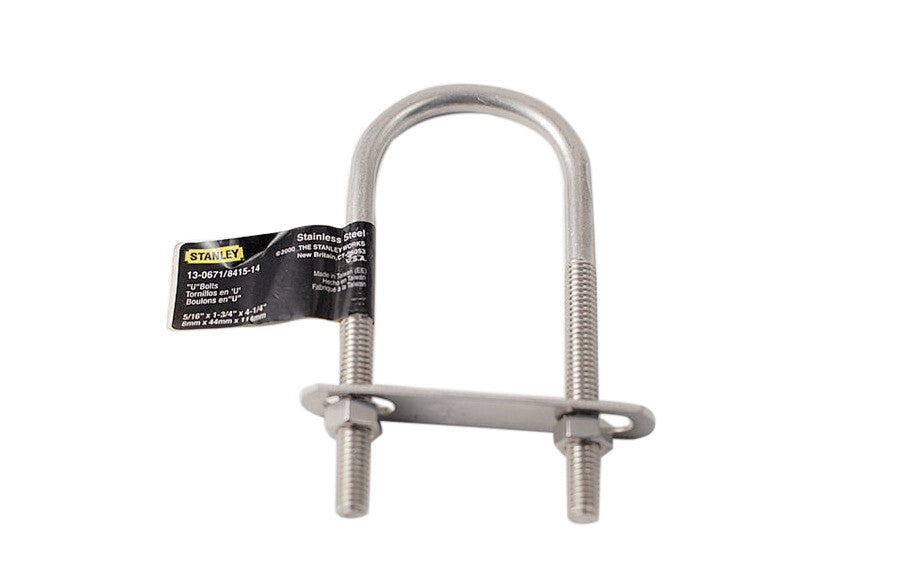 2x Stanley 13-0671 Stainless Steel 44mm U bolt Bow Eye Security loop
