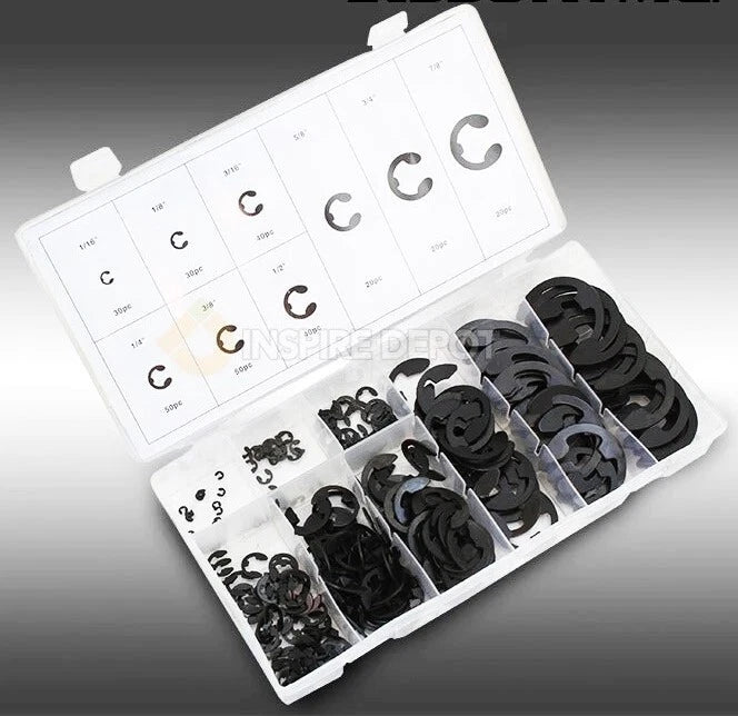 Stark Tools E-clip Assortment Hardened Steel Snap Hook Ring #13260