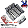 8 Positions Dual Row 600V 25a Screw Terminal Strip Blocks With Cover