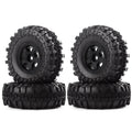 Durable Beadlock Micro Car Wheels Tires For 1/24 Rc Axial Scx24 90081