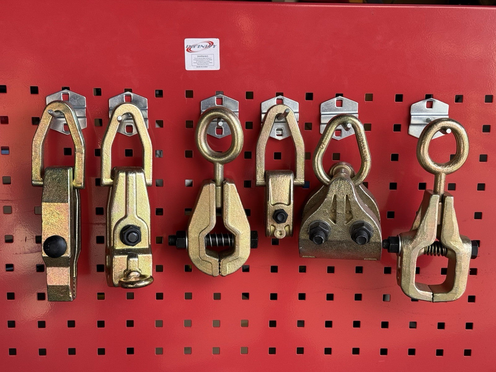 6pc Auto Body Repair Self Tightening Pulling Clamp Set by Unbranded