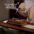 Walnut Wood Tea Tray Solid Wood Serving Platter | Built Supply Co