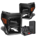 For 2011-2016 Ford Super Duty Pair Black/amber | Built Supply Co