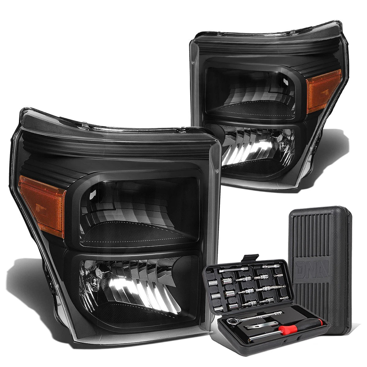 For 2011-2016 Ford Super Duty Pair Black/amber | Built Supply Co