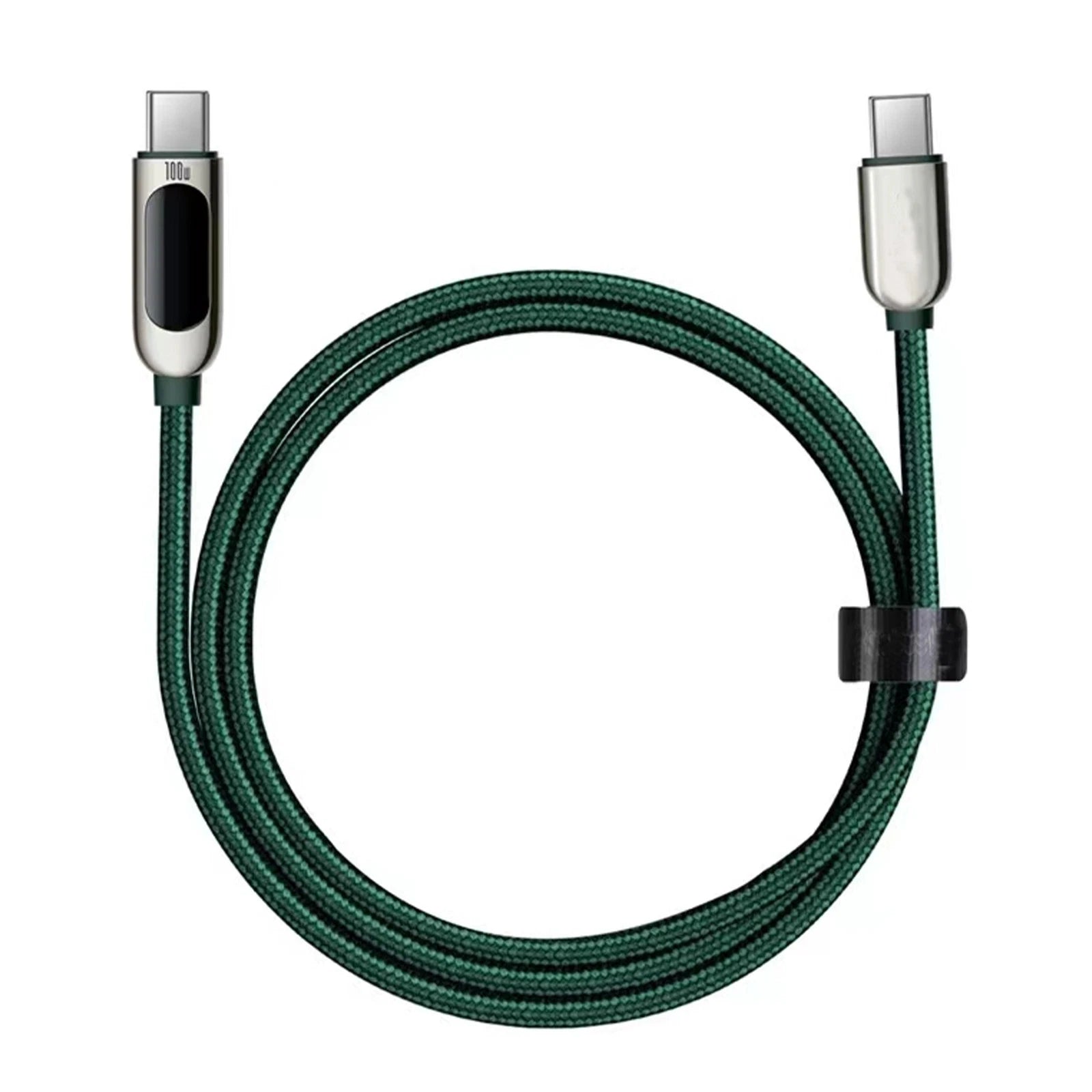 5a 100W Usb C To Usb C Fast Charging Cable Pd Led Display Type-c