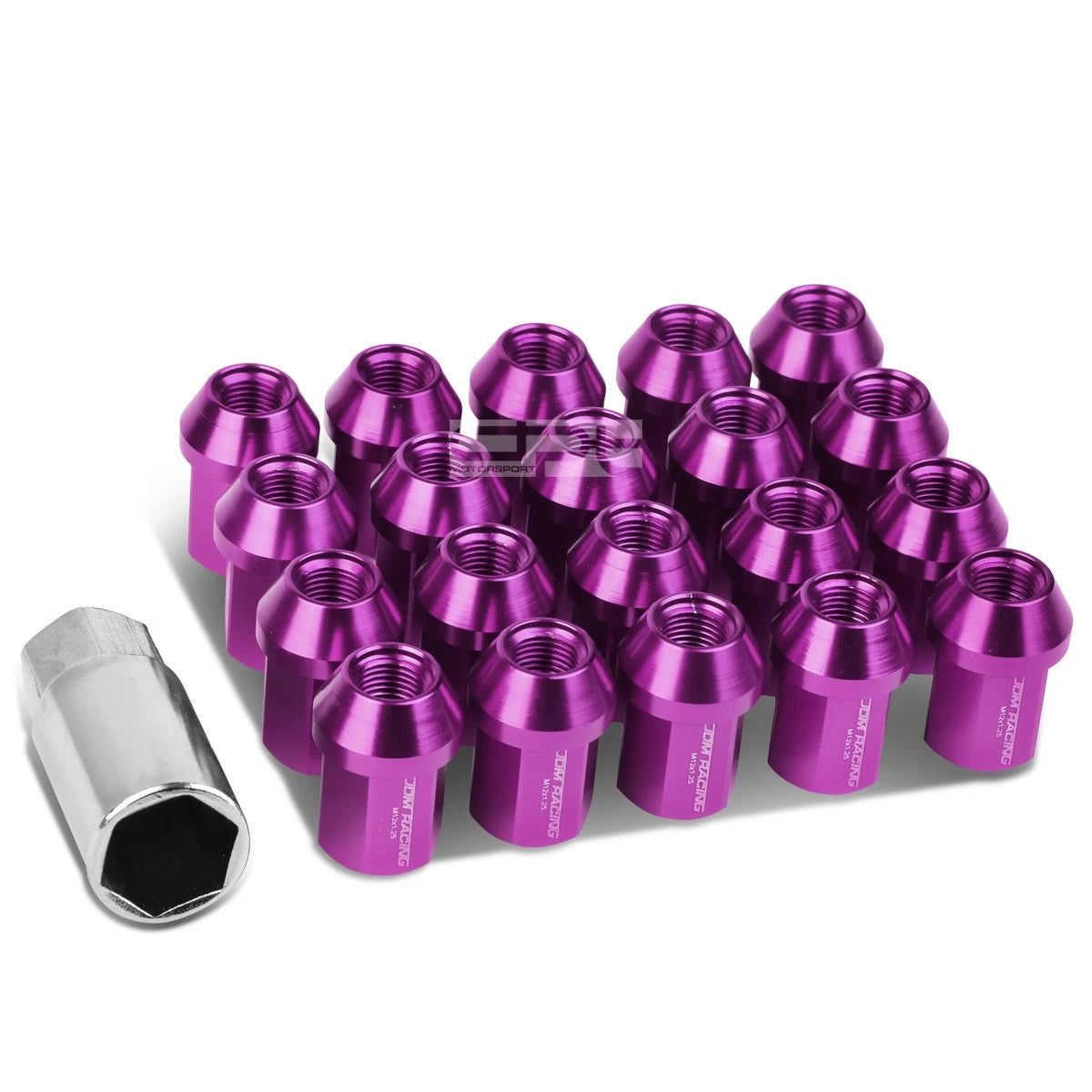 Close End M12x1.25 35mm Tall 25mm Od Purple | Built Supply Co