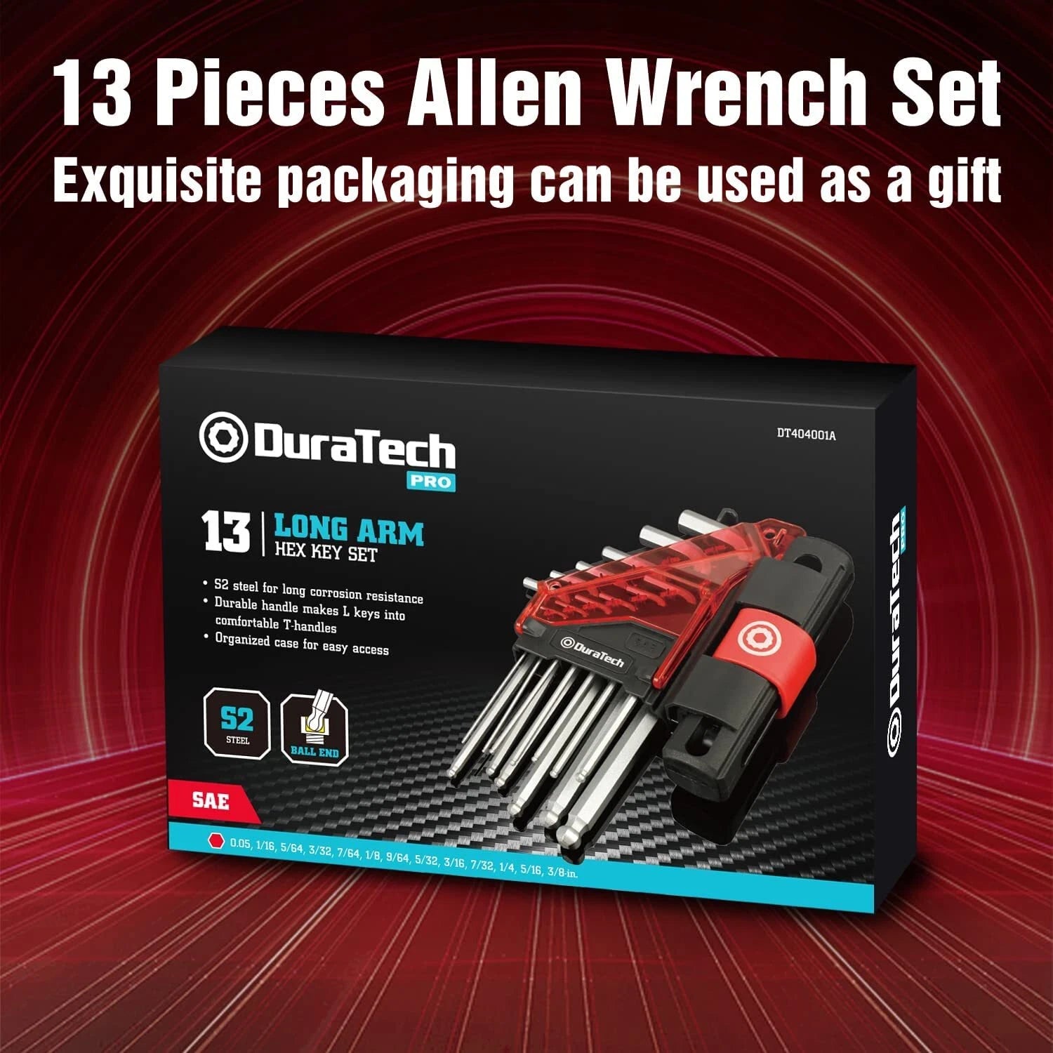Duratech Allen Wrench Set T-handle Hex Key Set Hex Wrench Set Sae