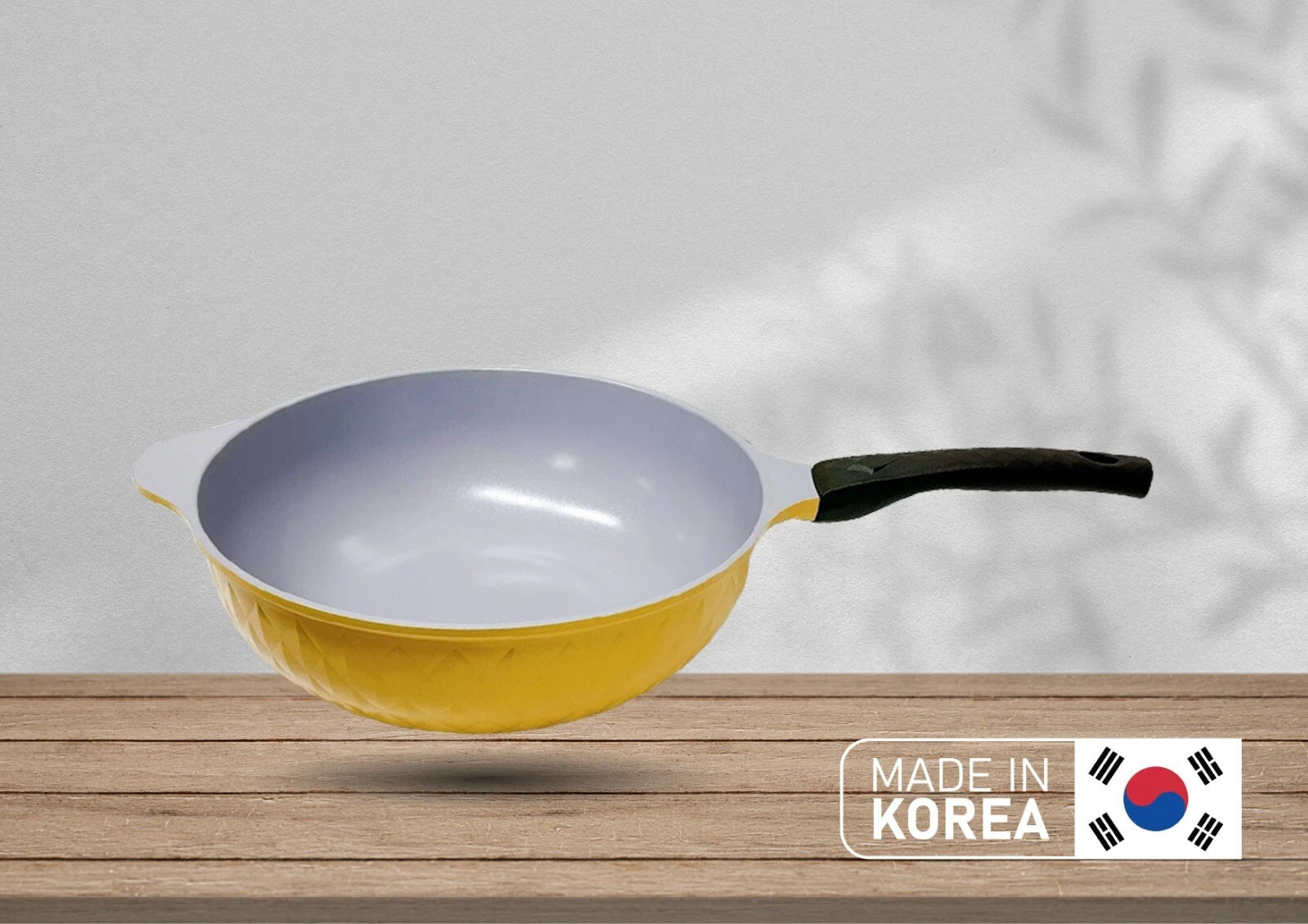 Made In Korea| 12.5" Ceramic Coating Interior And Exterior Cooking
