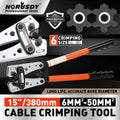 Cable Lug Crimping Tools Hand Electrician Pliers Crimper 6–50mm² by Unbranded