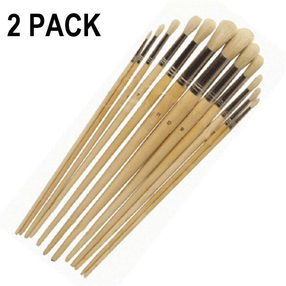 24pc Round Tip Artist Paint Brushes Set