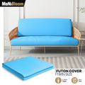 Sky Blue Twin Size Slipcover Cushion Stretch Futon Cove