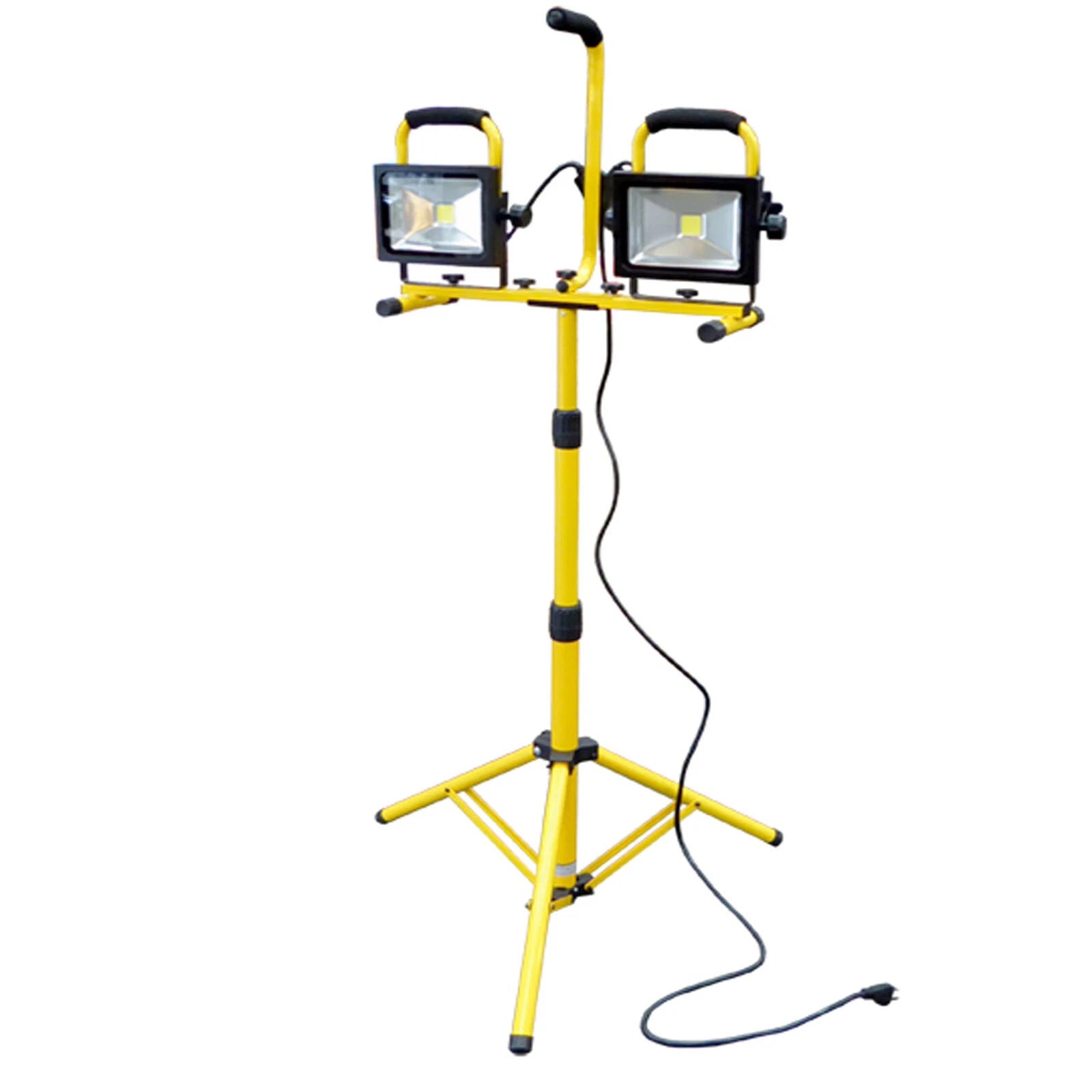 Dual Head 40W 3200 Lumen Led Cob Flood Work Light Stand /Telescoping
