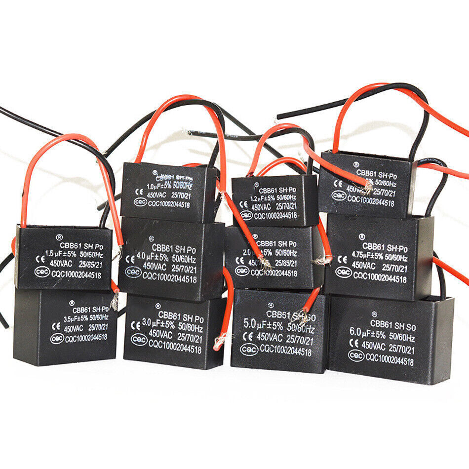 CBB61 450V Fan Start Capacitor 1-10µF