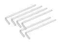 6-pack Cr-V Ballend Hex Allen Key Wrench SAE Imperial Individual:1/1<wbr/>6" - 3/8"