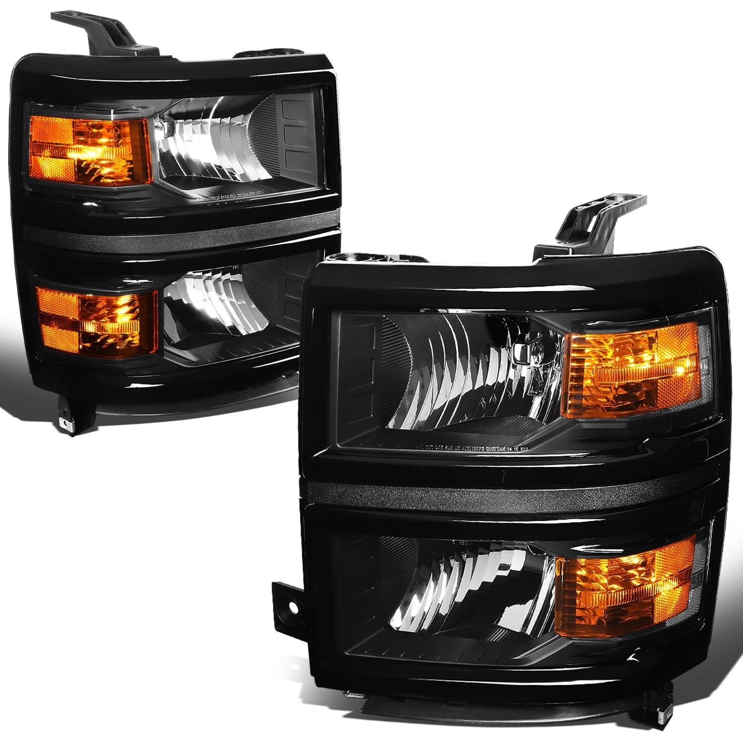 Fit 2014-2015 Chevy Silverado Pair Black Housing | Built Supply Co