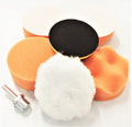 7pc 3" Hook & Loop Auto Car Buffing Pad Polishing Wheel Backing Pad Drill KitOpe