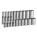 Capri Tools 1/4 In. Drive 12-point Socket Set, 3/16 To 9/16 In., Sae,
