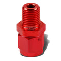 6-an Female Flare to 1/4" Npt Male Red Aluminum B-Nut Swivel Coupler