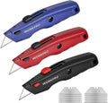 Workpro Premium Utility Knife W/10 Extra Blade Quick Change Blade